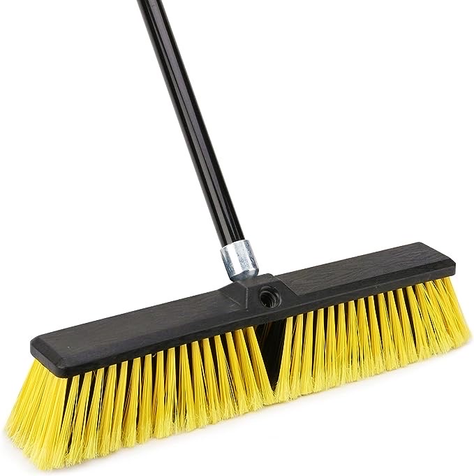 Soft bristled broom