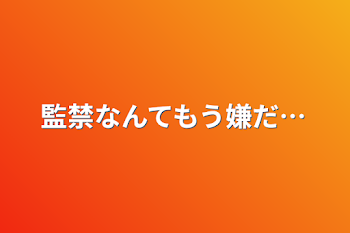 監禁なんてもう嫌だ…