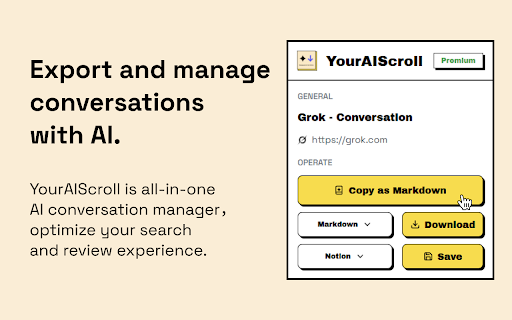 YourAIScroll - AI Chat History Exporter