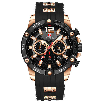 Title 6, Mens Watch Sports Quartz Fashion Silicone Band...