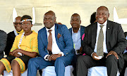 Balobedu Rain Queen elect Masalanabo Modjadji, Regent Prince Modjadji and President Cyril Ramaphosa at the coronation ceremony  of the queen in Limpopo.