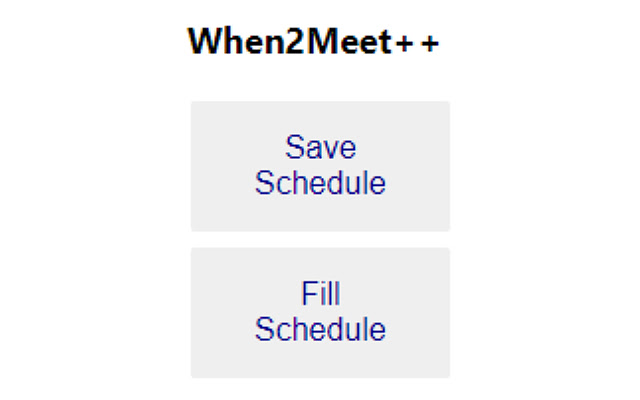 When2Meet Autofill chrome extension