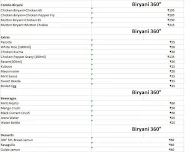 Biryani 360 menu 2