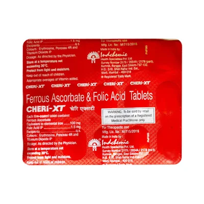 Cheri XT 100mg/1.5mg Tablet 15s