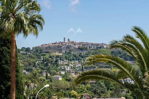 Perched village with palm and cypress trees - Prestige villa for sale in La Colle-sur-Loup, 4 rooms, 3 bedrooms