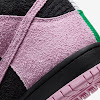 sb dunk high pro premium black / lucky green / white / pink rise