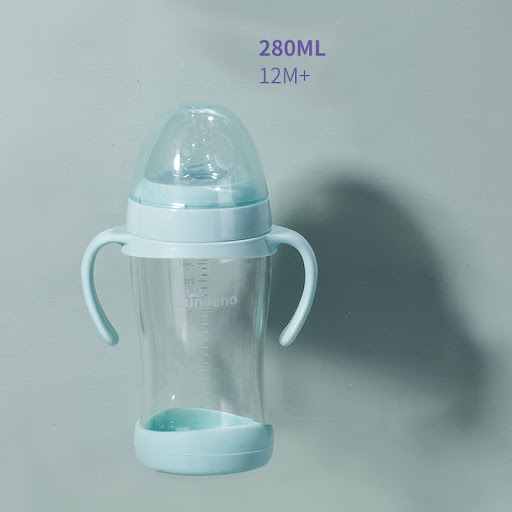 Title 7, Newborn baby bottle featuring an anti-colic nip...