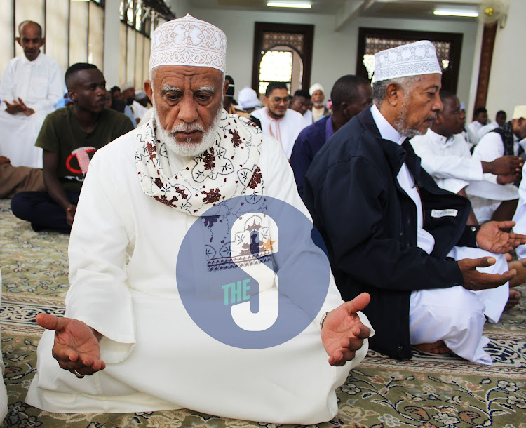 Kitui Muslims during Idd ur-Fitr prayers at the Noor Mosque in Kitui town on April 22, 2023