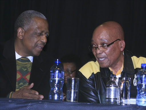 Mathews Phosa and president Jacob Zuma at the ANC policy conference at Gallagher Estate in Midrand. PIC: PUXLEY MAKGATHO.