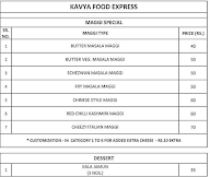 Kavya Food Express menu 2