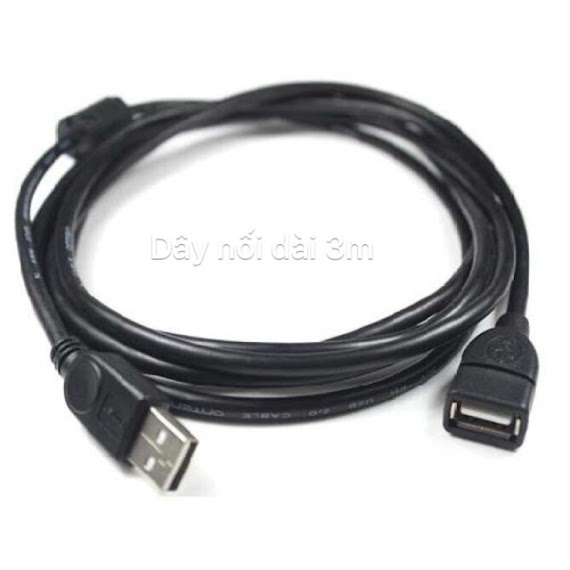 Dây Nối Dài Usb Dài 3M Đen