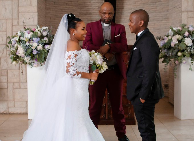 Much-loved 'Skeem Saam' characters Mapitsi and Thabo got married.