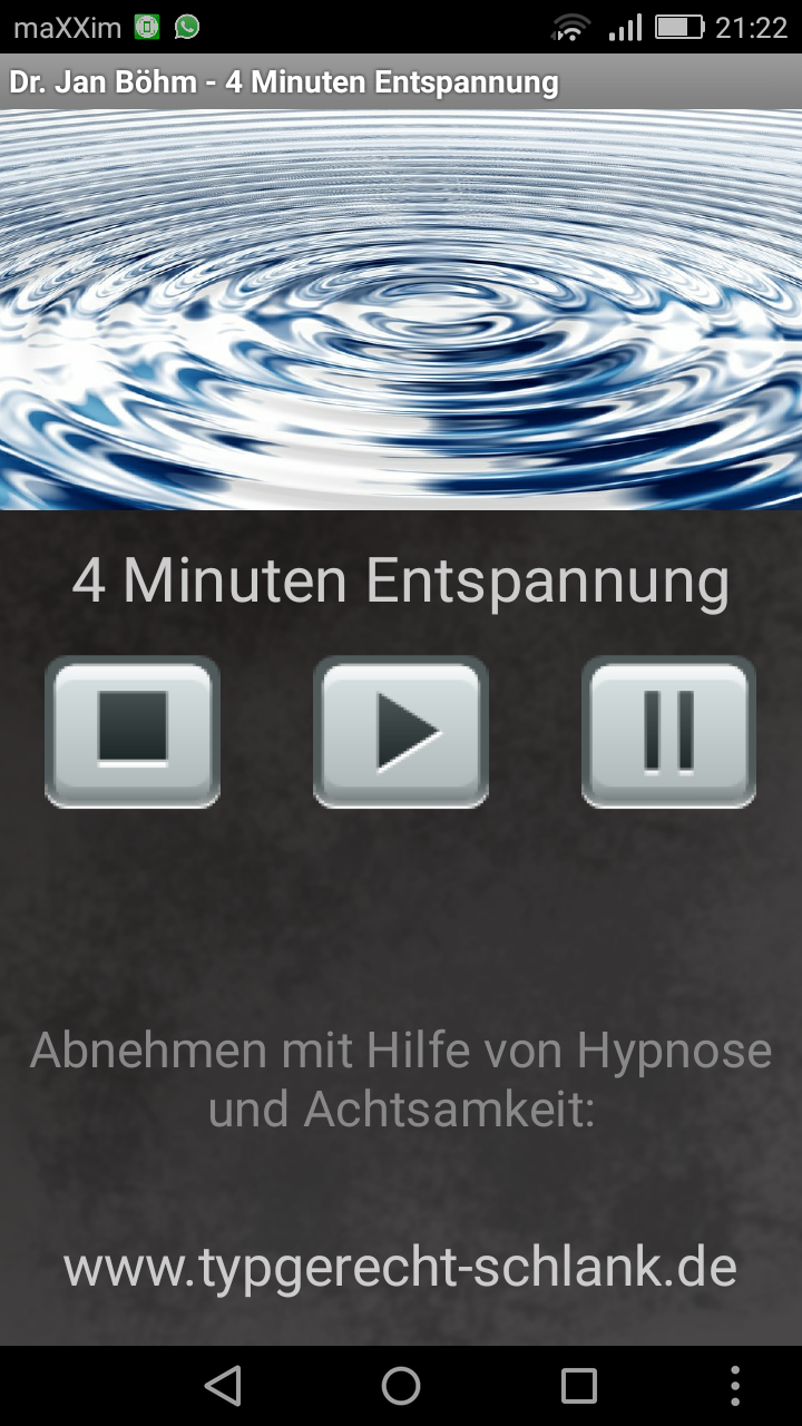 Android application 4 Minuten Entspannung screenshort