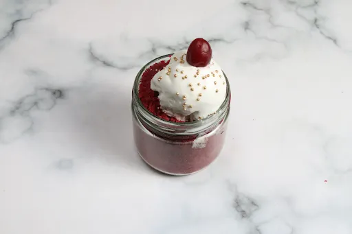 Red Velvet Ice Cream Jar Cake [250 Grams]