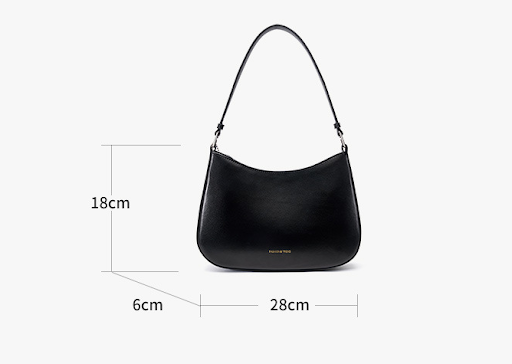 Title 8, Womens Leather Baguette Bag High-Level Design ...