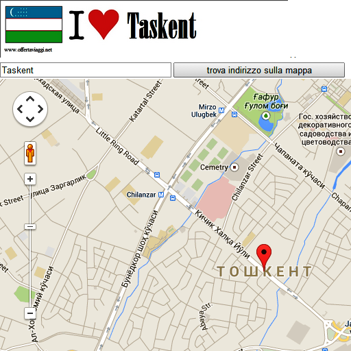 Tashkent mapas