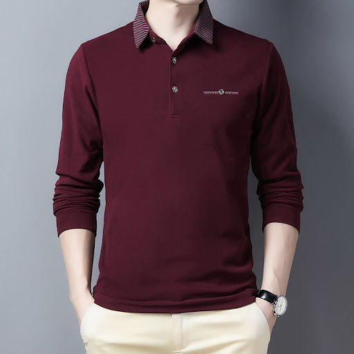 Title 1, Thickened Bottoming Shirt for Middle-aged men, ...