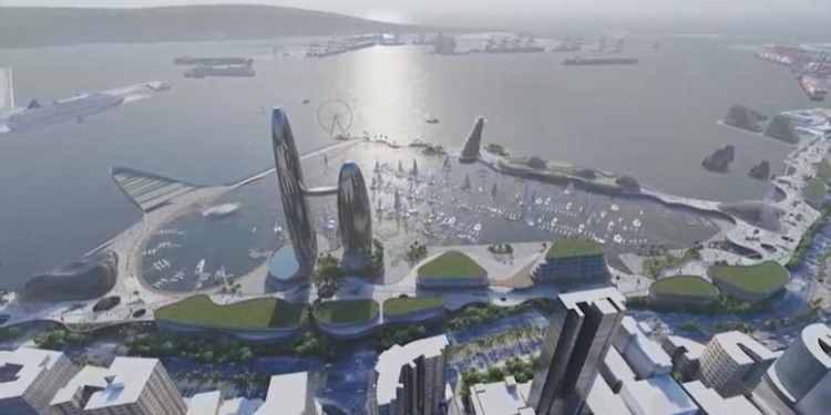 An impression of the transformation of Durban's waterfront and marina.
