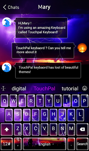 Unduh Night Lightning Keyboard Theme Apk Versi Terbaru App