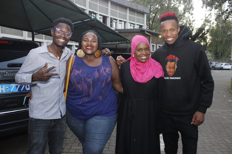 Comedians, friends and family members turn up for Akuku Danger