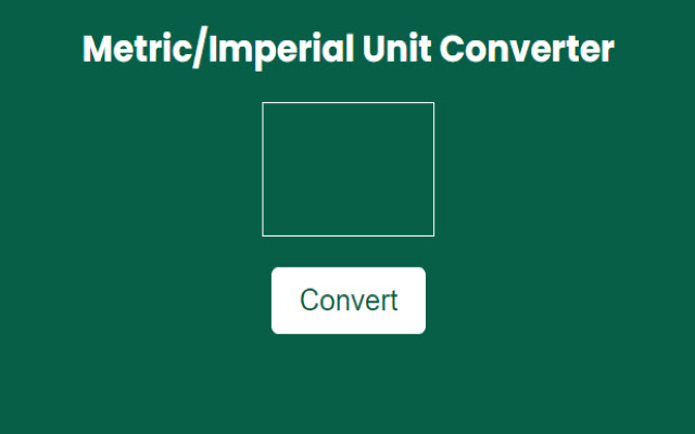 Unit Converter chrome extension