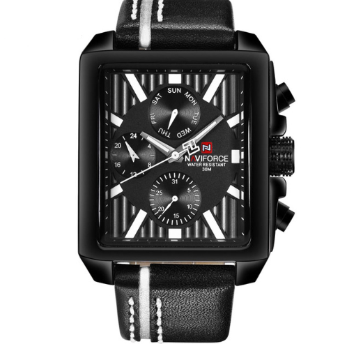 Montre homme NAVIFORCE 9111 étanche multifonction à six aiguilles. Montre à quartz pour homme, idéale pour un usage quotidien et une grande fiabilité.