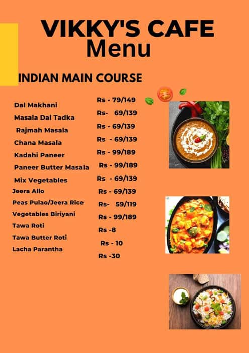 Kavya's Cafe menu 