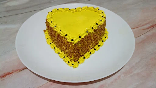 Mini Butterscotch Heart Cake [pure Eggless 350 Gms]