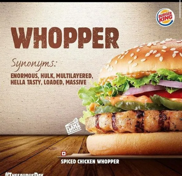 Burger King menu 