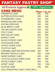 Fantasy Pastry Shop menu 2