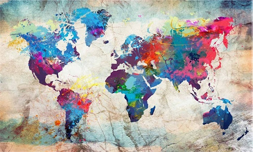 Title 4, Diamond Painting Map Landscape Full Square Circ...