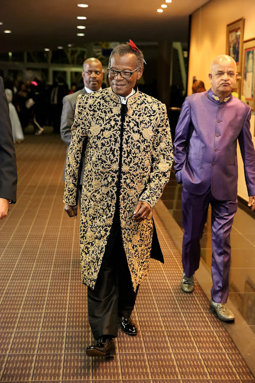 Prince Mangosuthu Buthelezi wore his black and gold suit, which cost about R90,000, for the celebration of his 90th birthday at the Durban ICC last month.