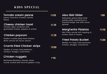 ZOCA Cafe menu 