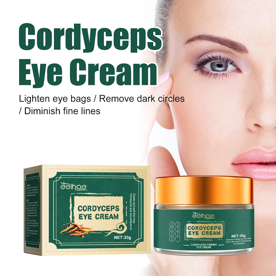 Creme para Olhos Cordyceps Reduz bolsas e olheiras Minimiza linhas finas e rugas. Para um olhar revitalizado e radiante.