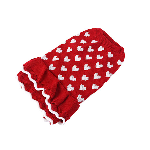 Title 7, Dog Clothes Pet Peach Round Neck Sweater keeps ...