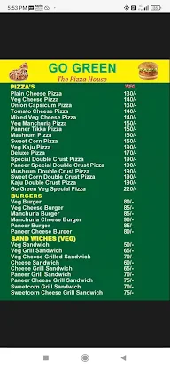 Go Green Pizza Point menu 3