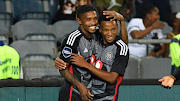 Monnapule Saleng of Orlando Pirates celebrates after forcing a Moroka Swallows own goal in their DStv Premiership Soweto derby at Orlando Stadium in Soweto on Tuesday night.