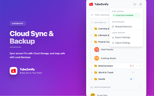 TubeZenify screenshot 4