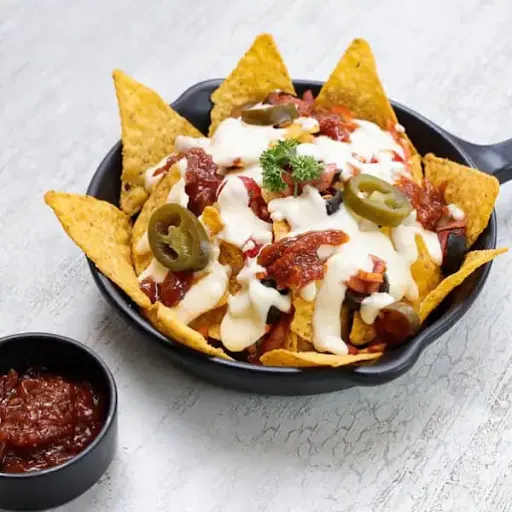 Baked Masala Cheese Nachos