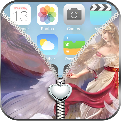 Cute Angel Zipper Lockscreen 工具 App LOGO-APP開箱王