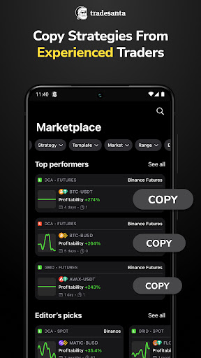 Screenshot TradeSanta: Crypto Trading Bot