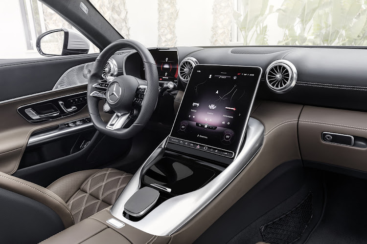 Interior of the new Mercedes-Benz AMG SL.