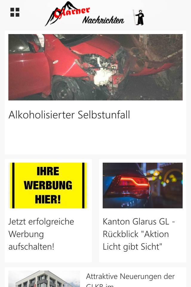 Glarner Nachrichten Screen 1