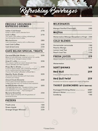 Cafe Relish By Aromas Cafe menu 1