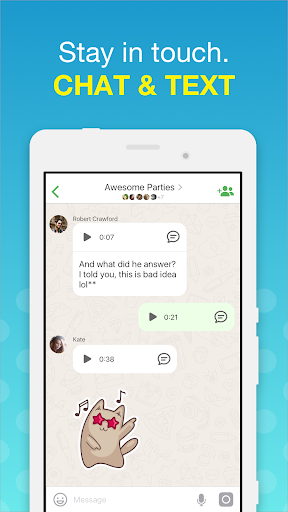 Screenshot Video calls and chat