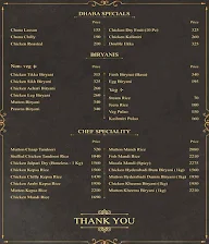 Chilly Flora Chinese & Biryani Kitchen menu 4