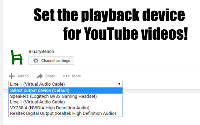 Youtube Output Devices Preview image 2