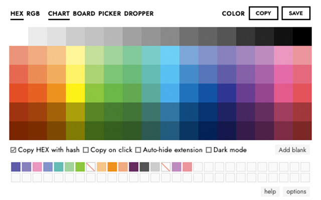 Color Selector chrome extension