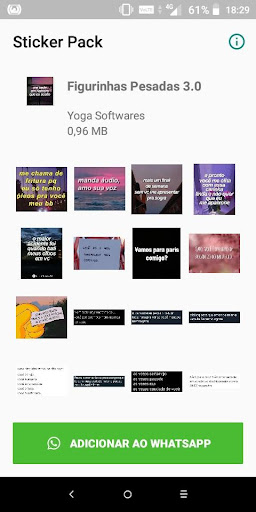 Figurinhas Pesadas com Frases - WAStickersApps