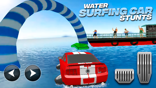 Water Surfing Car Stunts